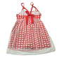 Traje de Baño Infantil Vestido con Short Corazones Rojo M - Miniatura 5