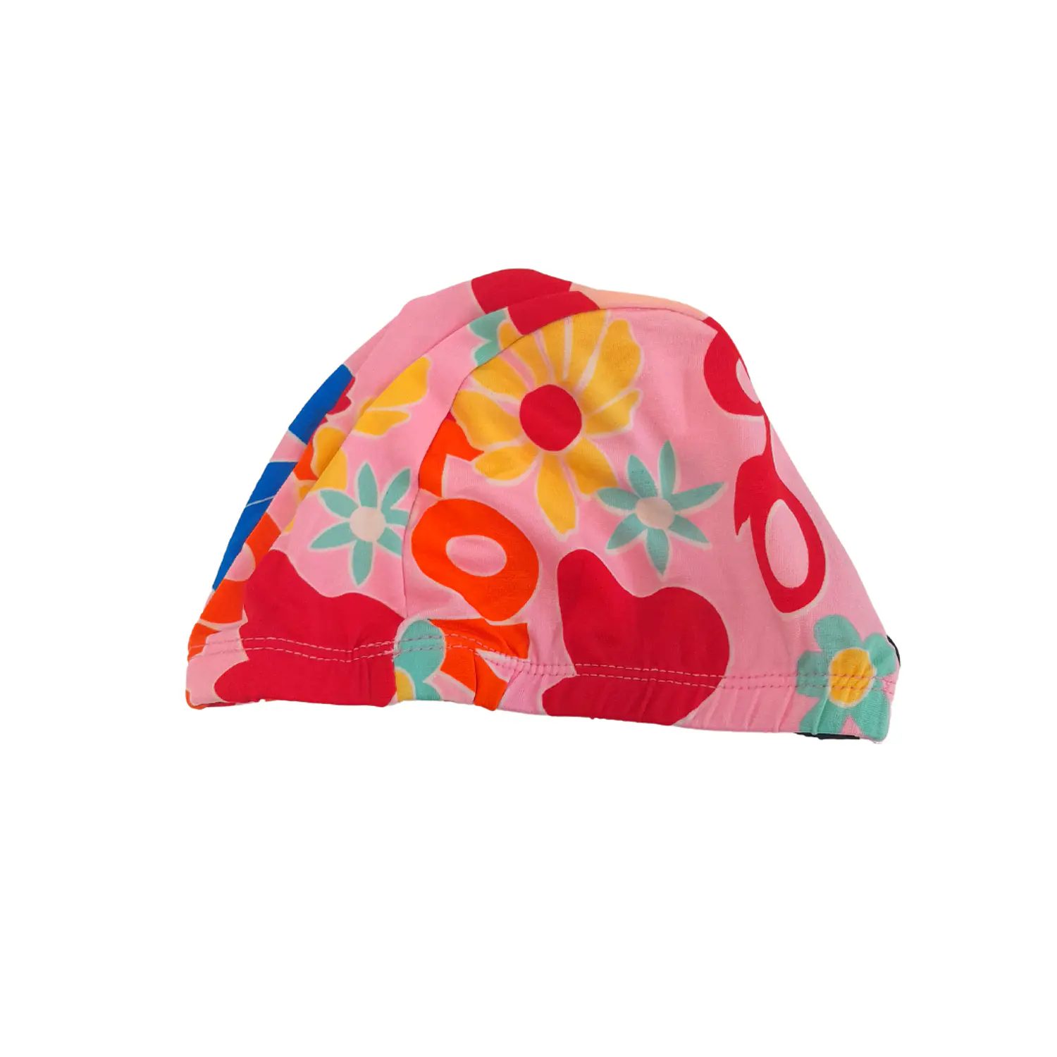 Traje de Baño Vestido Rosado para Niña con Short y Gorrito 6