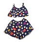 Traje de Baño Infantil 2 Piezas con Short para Niña Azul L - Miniatura 4