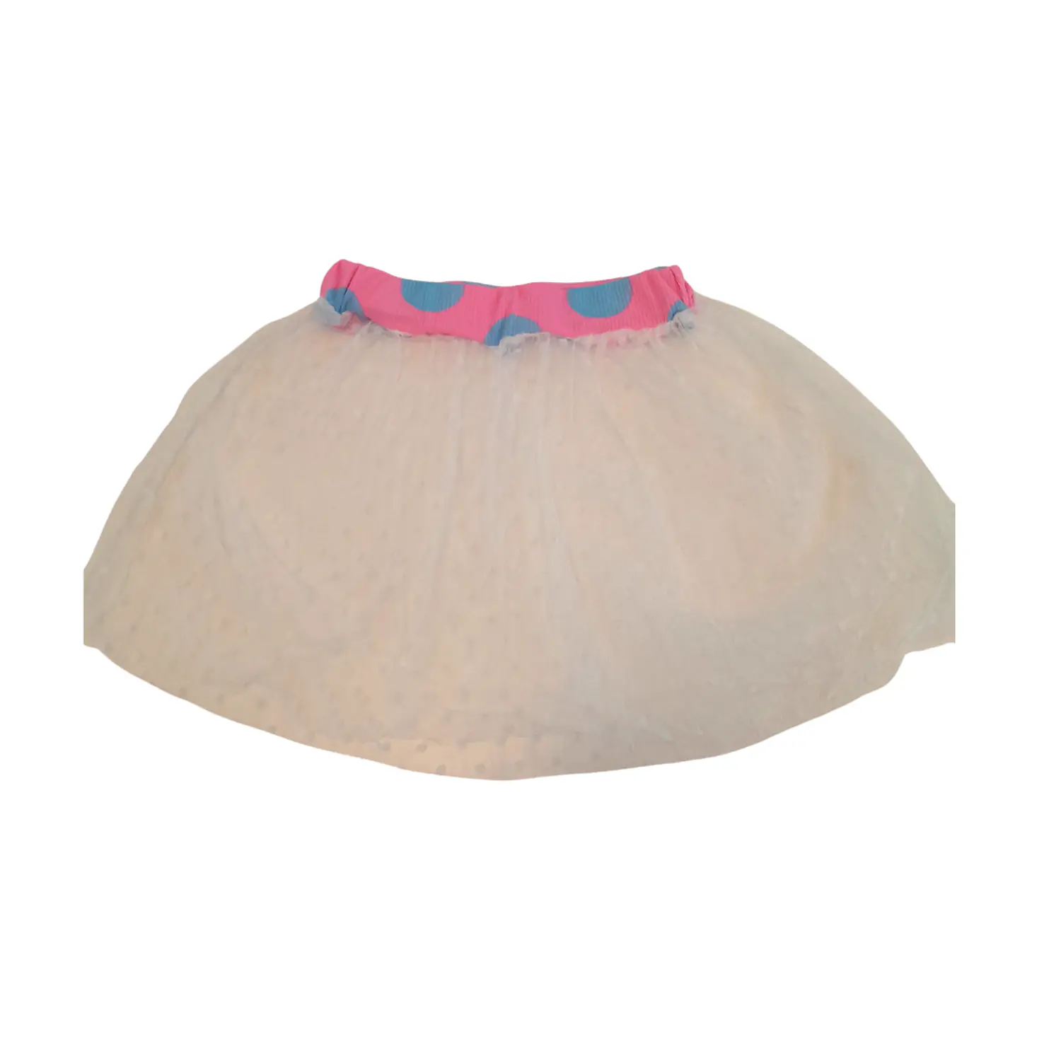 Traje de Baño de Niña Rosado con Falda Tutú y Mangas Largas UV 3
