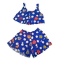 Traje de Baño para Niñas 2 Piezas Azul con Short Talla L - Miniatura 3