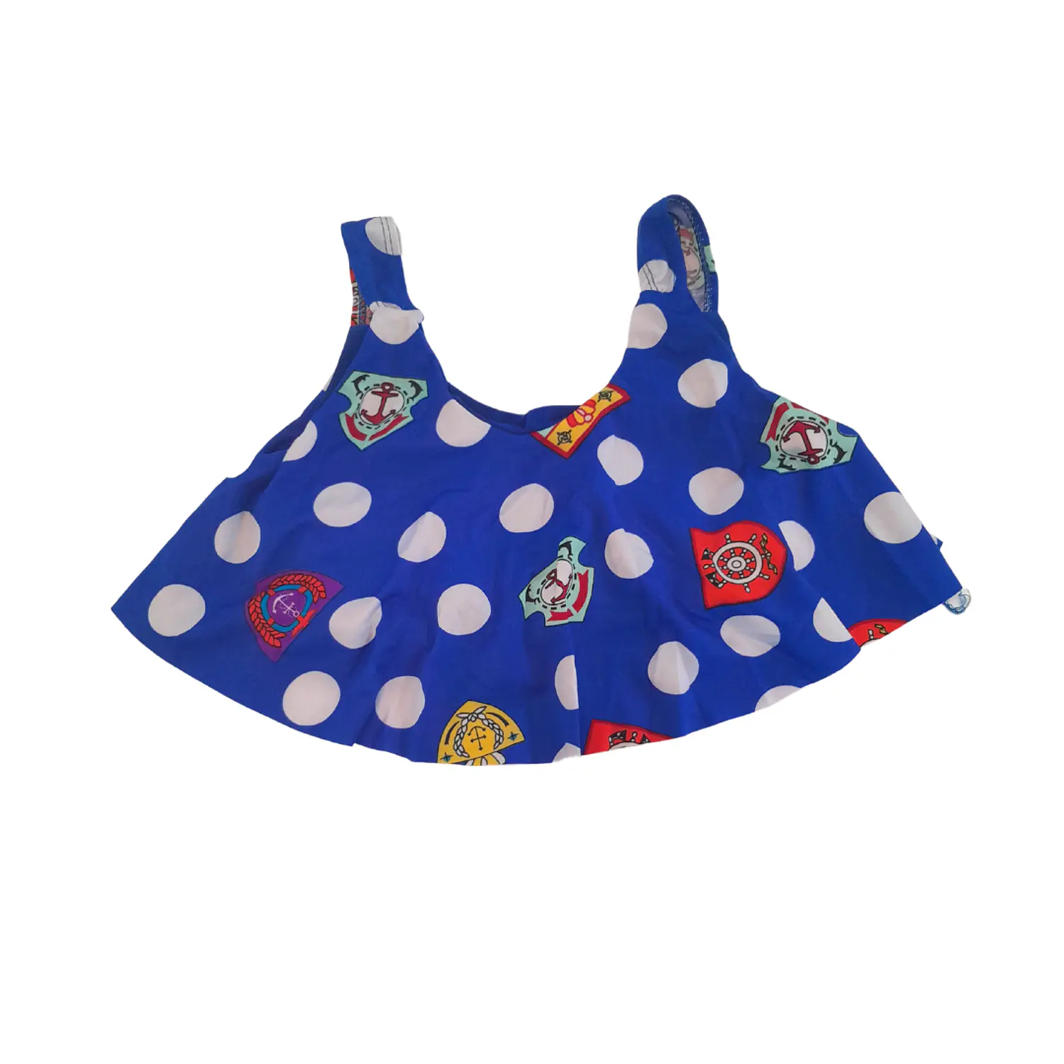 Traje de Baño para Niñas 2 Piezas Azul con Short Talla L 4