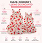 Traje de Baño Niña 1 Pieza Estampado Cerezas Rosado - Miniatura 2