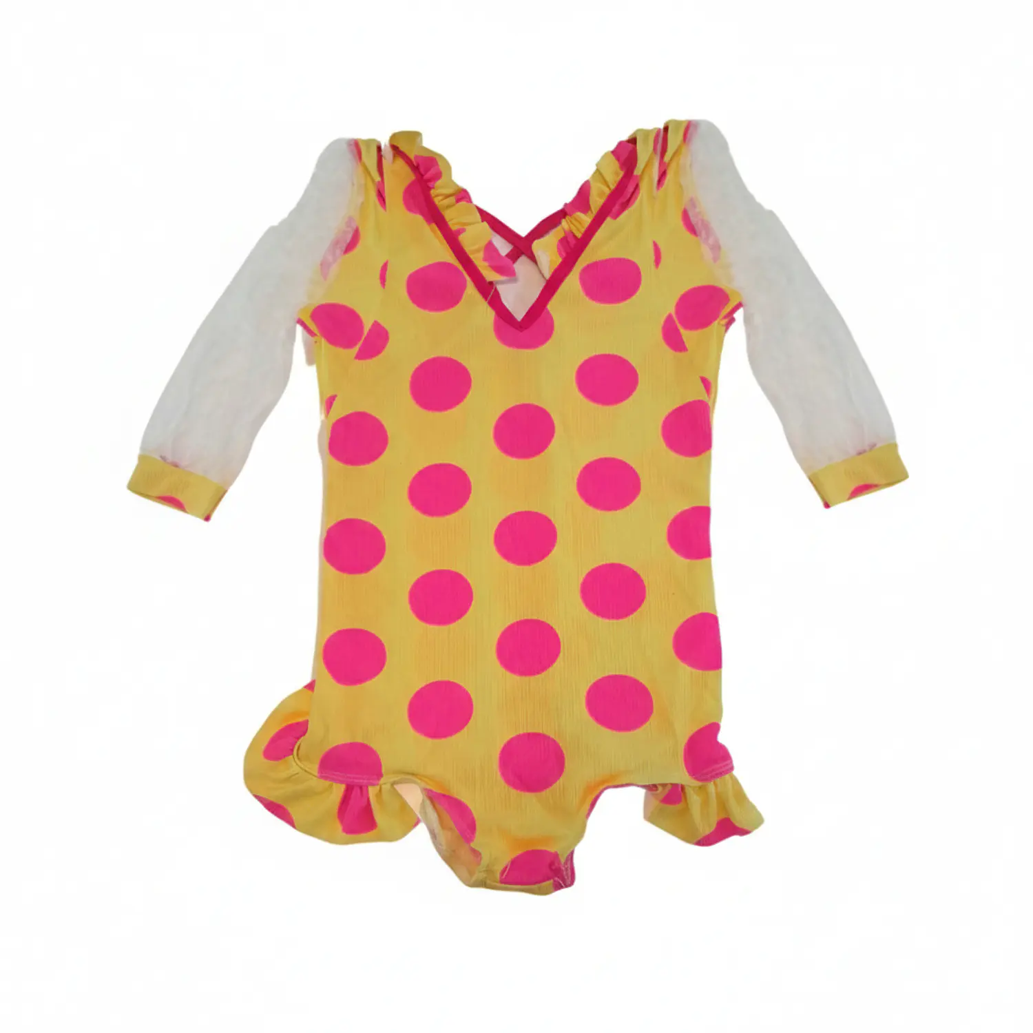 Traje de Baño Niña Manga Larga con Tul Talla S 4