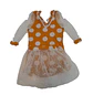 Traje de Baño Niña Manga Larga Melón con Tul y Lunares - Miniatura 3