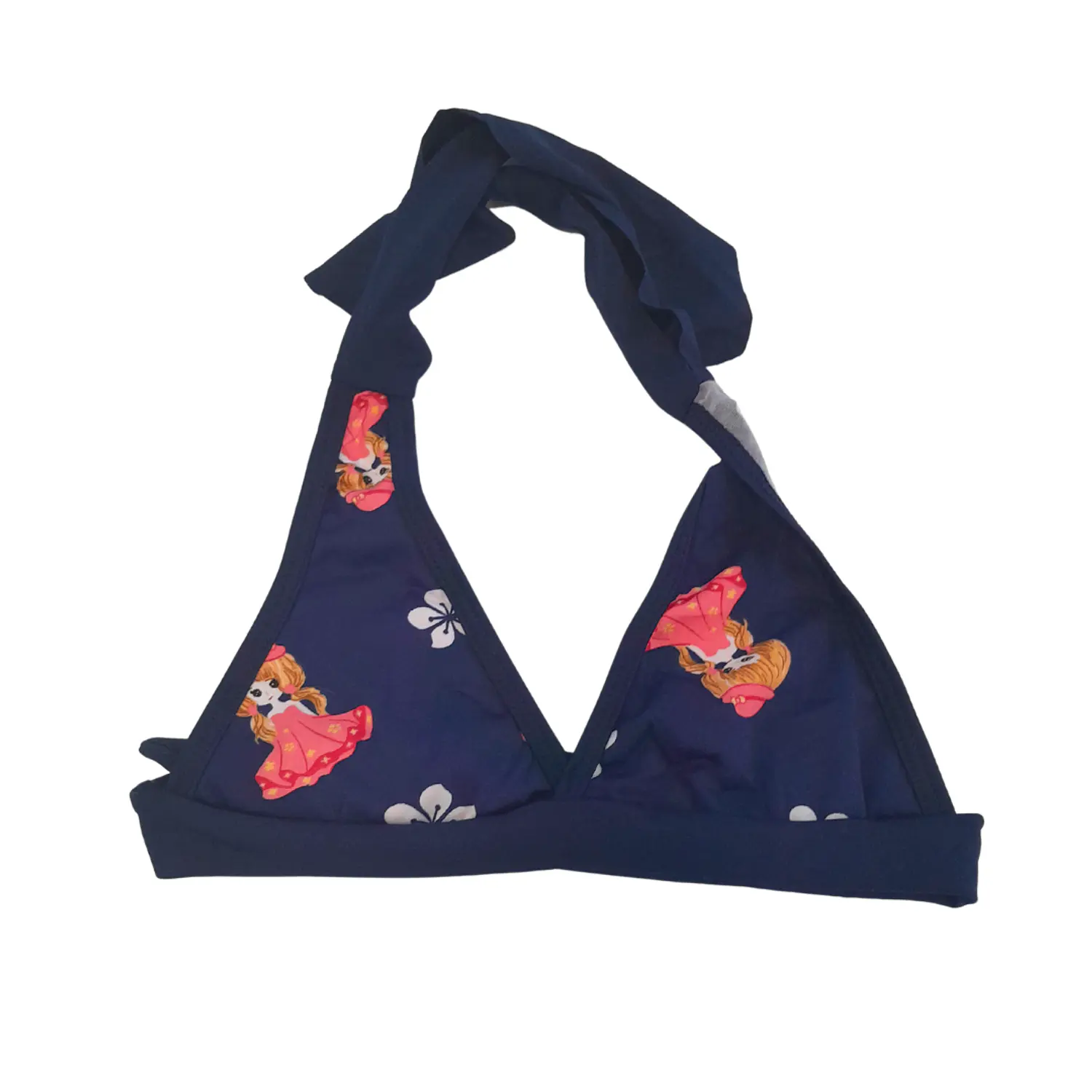 Traje de Baño para Niña con Tul y Top Princesa Azul Talla S 4