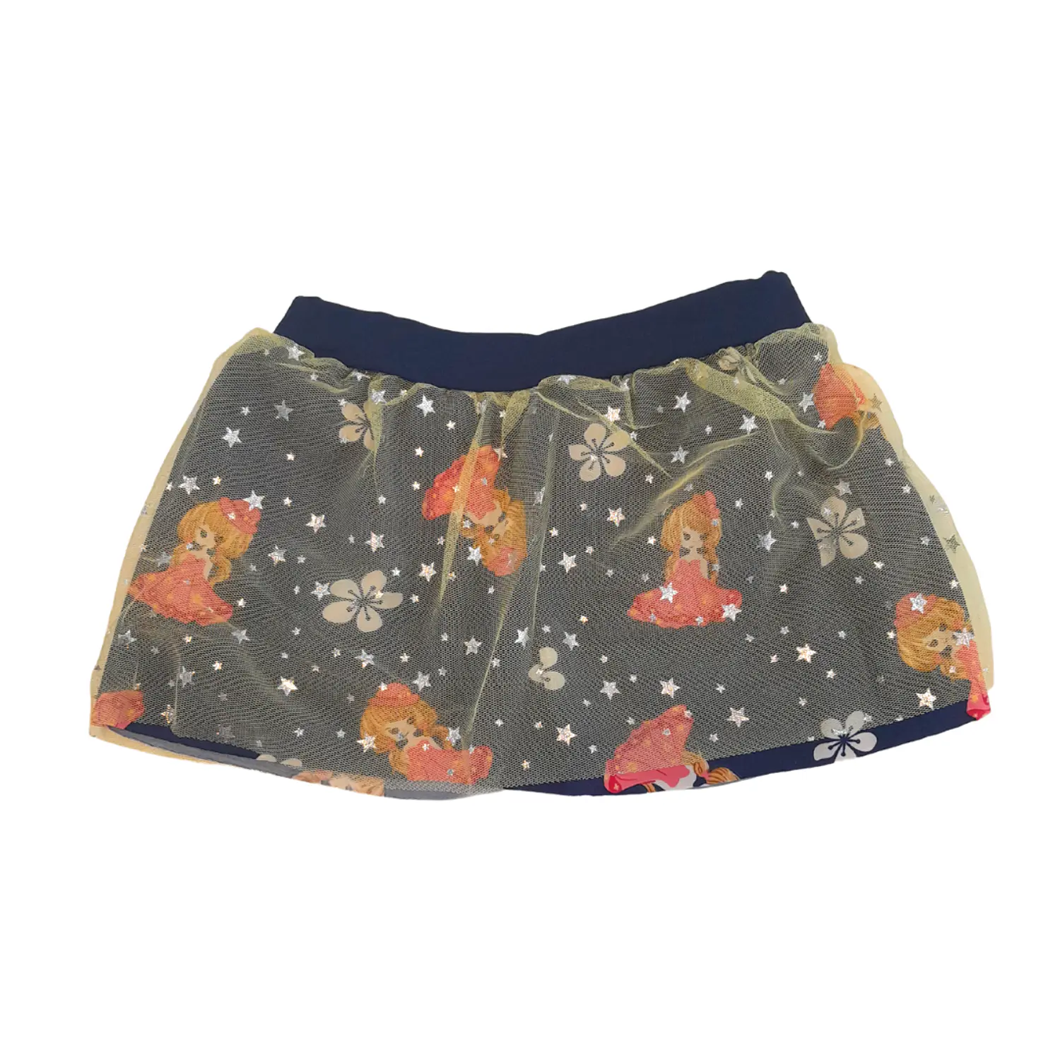 Traje de Baño para Niña con Tul y Top Princesa Azul Talla S 5