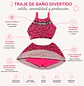 Traje de Baño Niña 2 Piezas Rosado con Short Talla M - Miniatura 2
