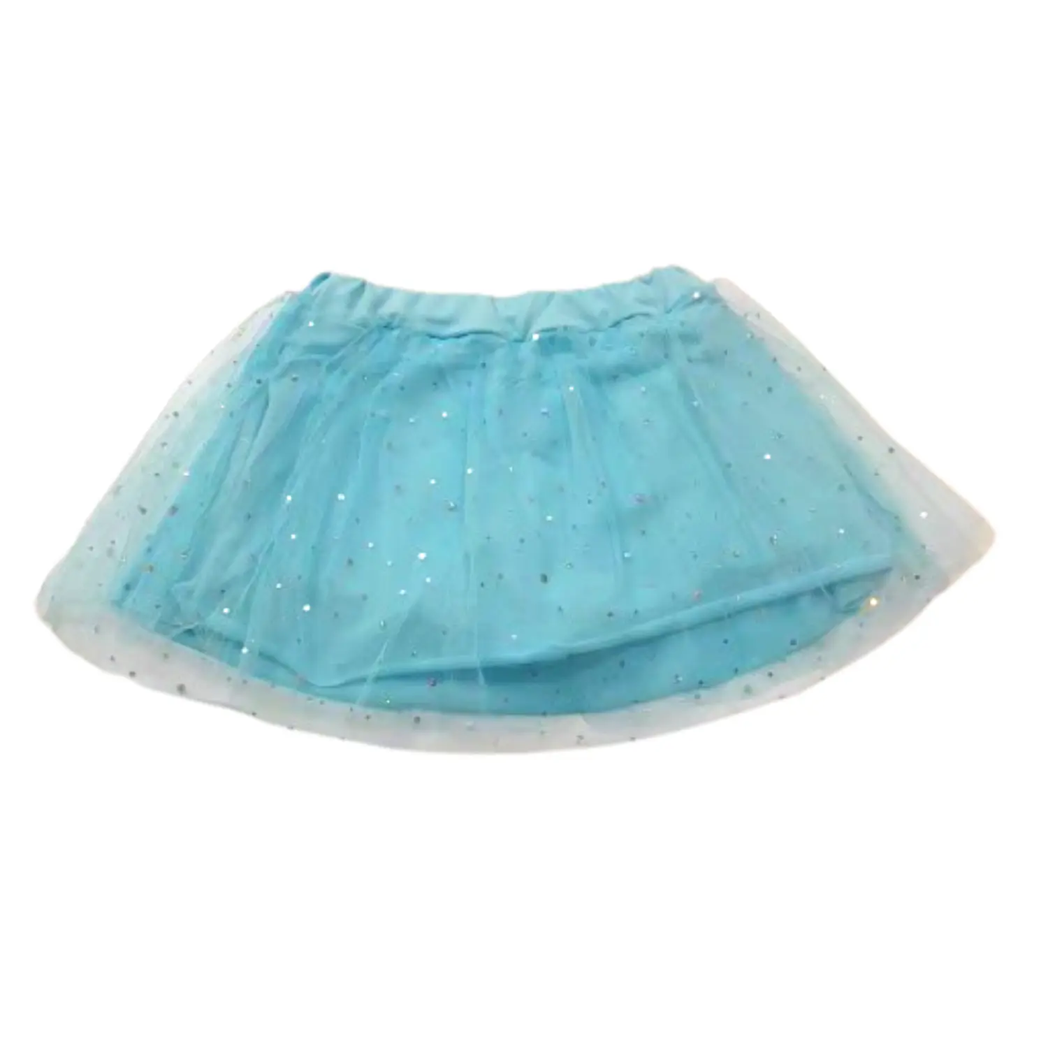 Traje de Baño Niña 2 Piezas Tul y Lentejuelas Manga Larga 5