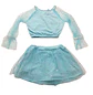 Traje de Baño Niña 2 Piezas Tul y Lentejuelas Manga Larga - Miniatura 4