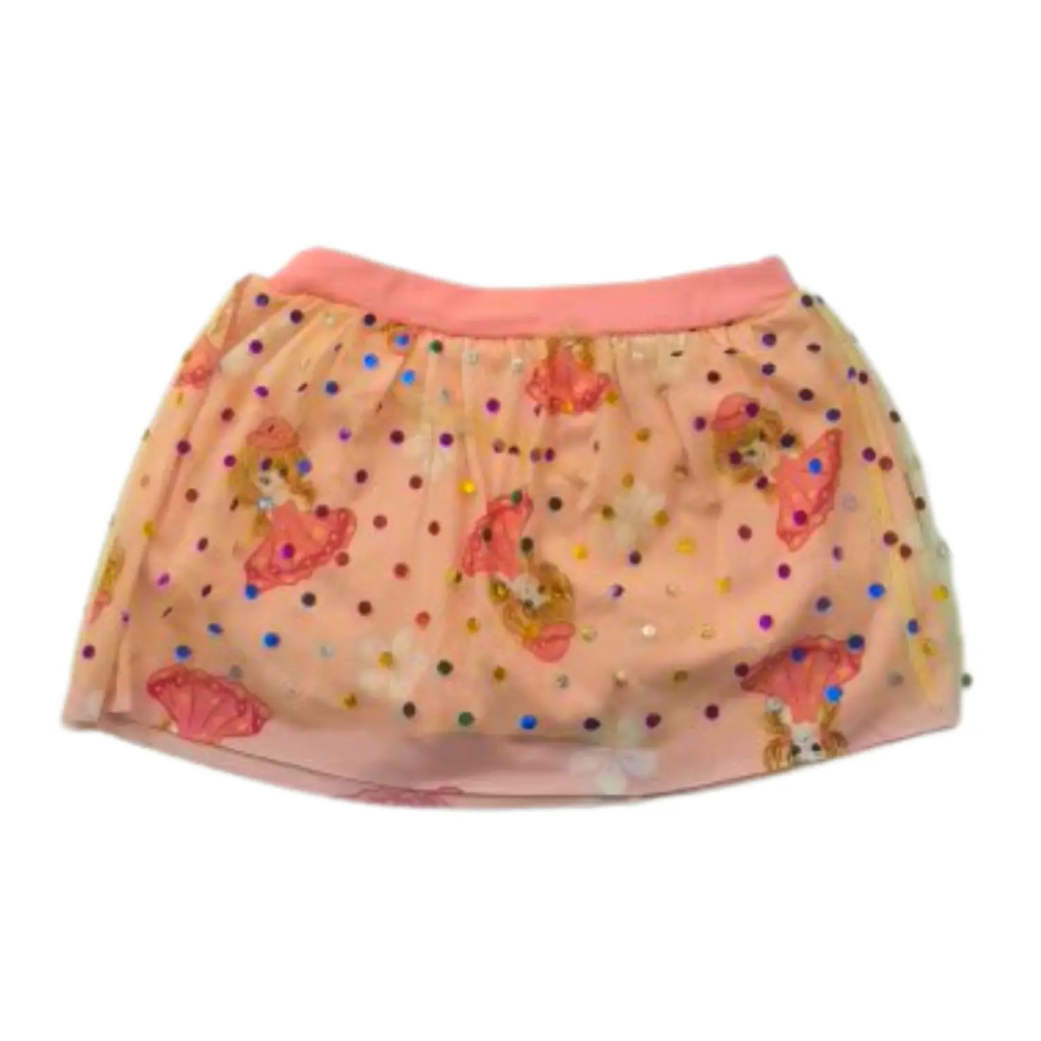 Traje de Baño Niña 2 Piezas Rosado con Falda Talla S 5