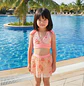 Traje de Baño Niña 2 Piezas Rosado con Falda Talla S - Miniatura 1