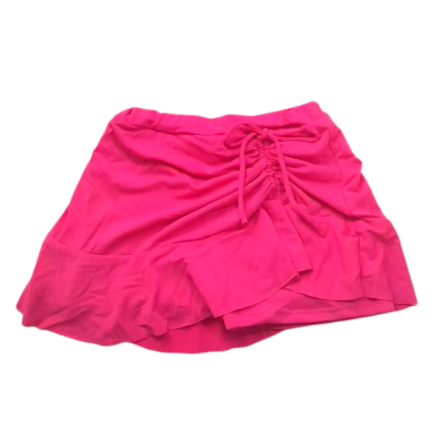 Traje de Baño Niña 2 Piezas Fucsia con Tul y Brillos 4