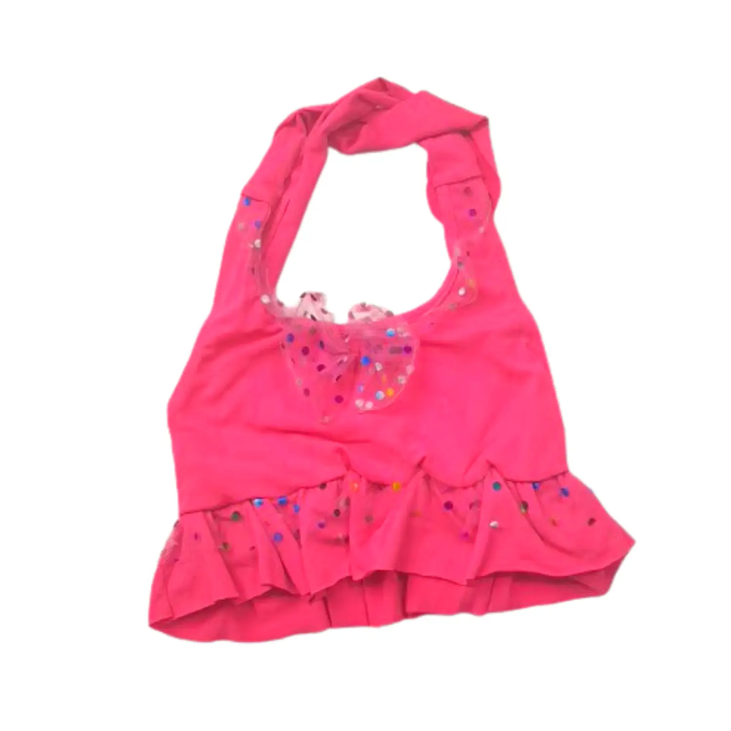 Traje de Baño para Niñas con Short Fucsia Brillante 5