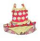 Traje de Baño Niña 1 Pieza con Short Rojo Infantil - Miniatura 4