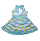 Traje de Baño Vestido para Niña Azul y Piñas con Short  - Miniatura 2