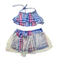 Traje de Baño para Niñas con Short y Falda Cuadros - Miniatura 2