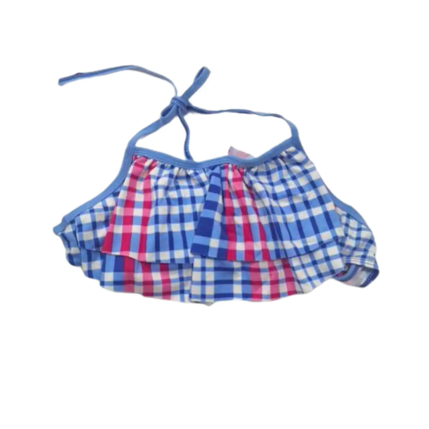 Traje de Baño para Niñas con Short y Falda Cuadros 5