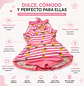Traje de Baño Vestido para Niñas Rosado con Short - Miniatura 3