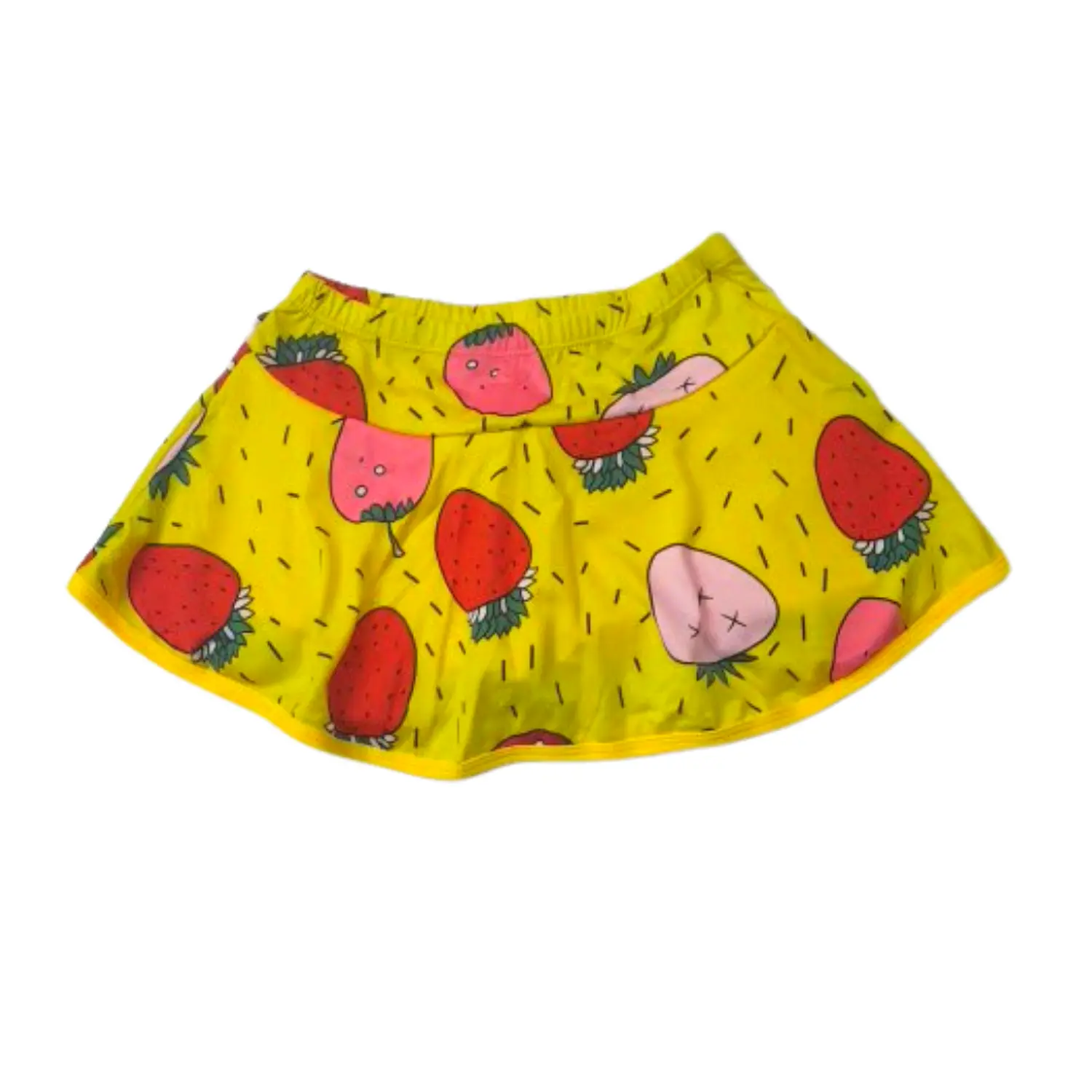 Traje de Baño para Niñas Amarillo con Top y Short 5