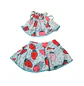 Traje de Baño Niña 2 Piezas Azul con Short y Falda M - Miniatura 4