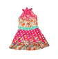 Traje de Baño Infantil Vestido Rosa Floral con Short Talla L - Miniatura 4