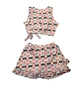 Traje de Baño para Niñas 2 Piezas con Short Rosado - Miniatura 4