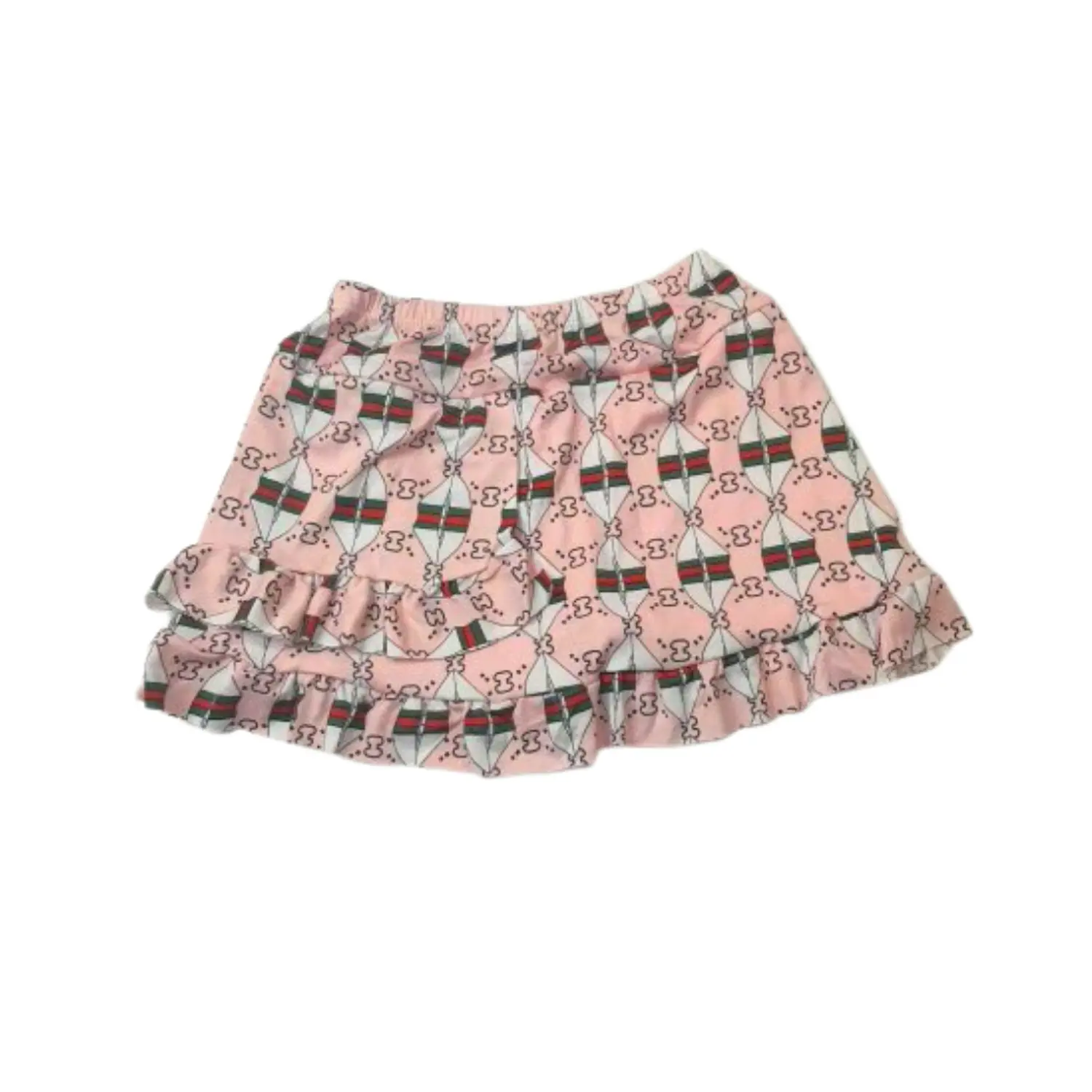 Traje de Baño para Niñas 2 Piezas con Short Rosado 6