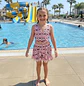 Traje de Baño para Niñas 2 Piezas con Short Rosado - Miniatura 1