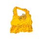 Traje de Baño para Niñas Amarillo con Short y Volantes - Miniatura 4