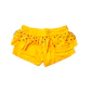 Traje de Baño para Niñas Amarillo con Short y Volantes - Miniatura 5