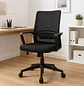 Silla de Oficina y Escritorio Negra de Malla Semi Ergonómico - Miniatura 1