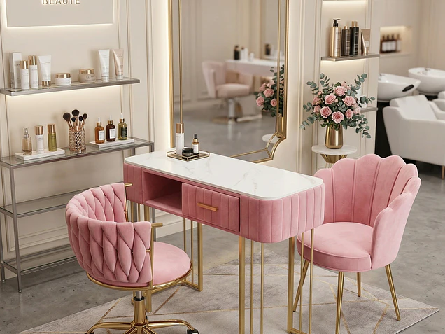 Mesas de manicure con piedra sinterizada: ¿Por qué son la mejor inversión para tu salón?