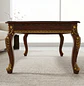 Mesa de Centro Clásica de Madera con Detalles Dorados para Living - Miniatura 3
