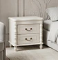 Velador Blanco Clásico 2 Gavetas para Dormitorio - Miniatura 1