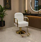 Sillón de Peluquería en Eco Cuero con Apoya Pies Dorado - Miniatura 7