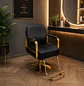 Sillón de Peluquería en Eco Cuero con Apoya Pies Dorado - Miniatura 9