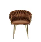 Silla Manicure Margaret con Patas Doradas para Salón de Belleza - Miniatura 9