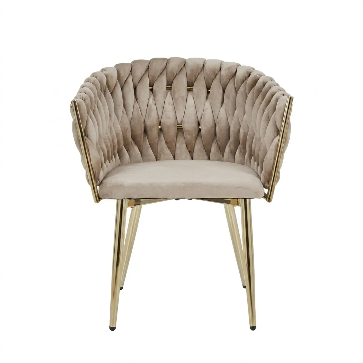 Silla Manicure Margaret con Patas Doradas para Salón de Belleza 12