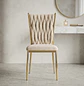Silla King Velvet Dorada Tapizada Moderna para Comedor - Miniatura 6