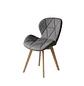 Silla Fiori Felpa Radar Moderna con Patas de Madera - Miniatura 4