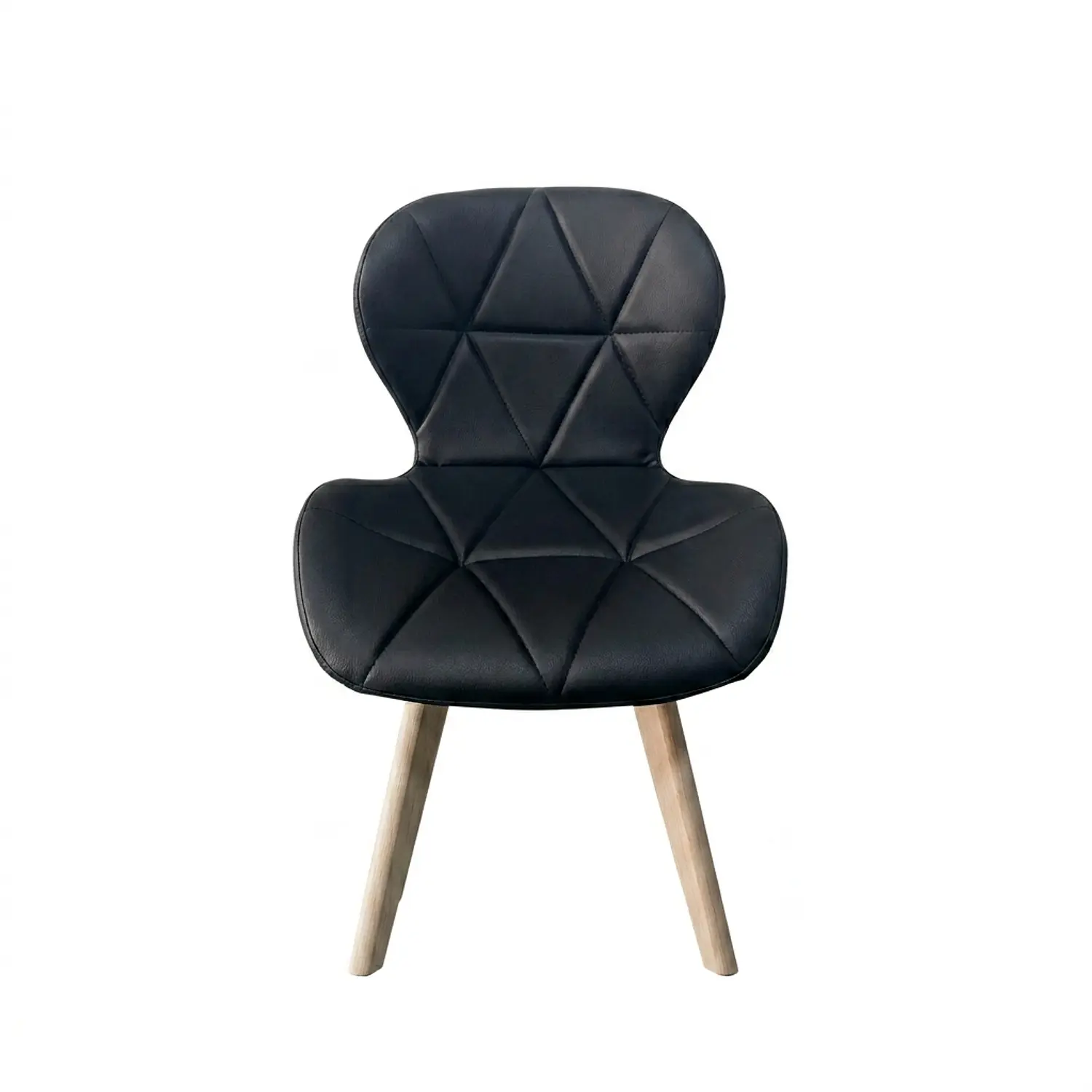 Silla Fiori Felpa Radar Moderna con Patas de Madera 6