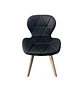 Silla Fiori Felpa Radar Moderna con Patas de Madera - Miniatura 6