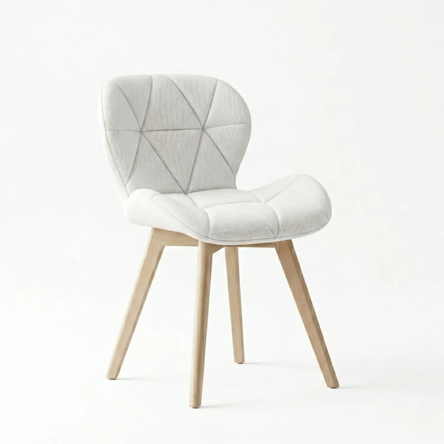 Silla Fiori Felpa Radar Moderna con Patas de Madera 9