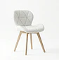 Silla Fiori Felpa Radar Moderna con Patas de Madera - Miniatura 9