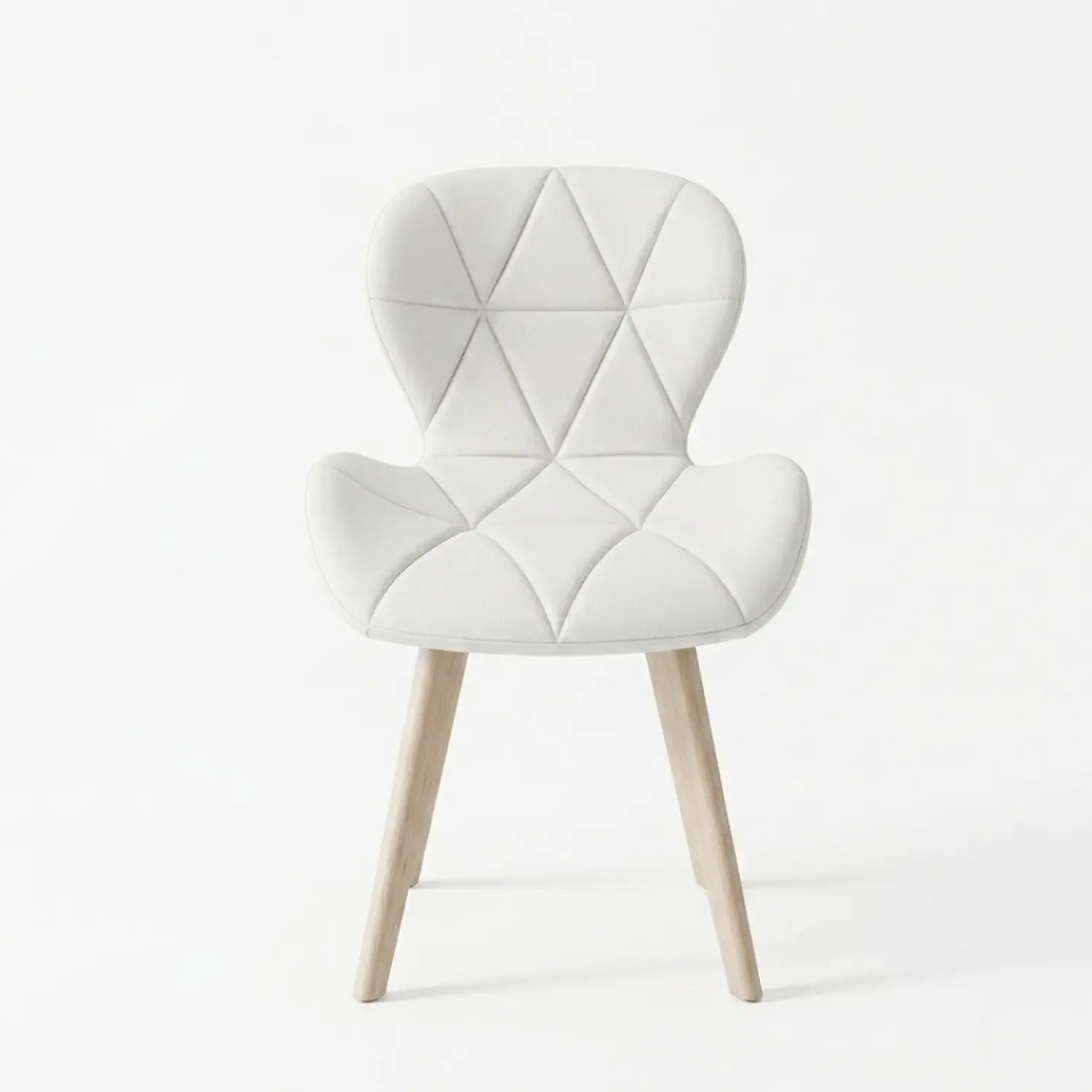 Silla Fiori Felpa Radar Moderna con Patas de Madera 10
