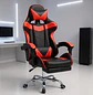 Silla Gamer Reclinable Rojo y Negro con Apoyabrazos - Miniatura 1
