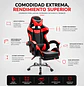 Silla Gamer Reclinable Rojo y Negro con Apoyabrazos - Miniatura 2