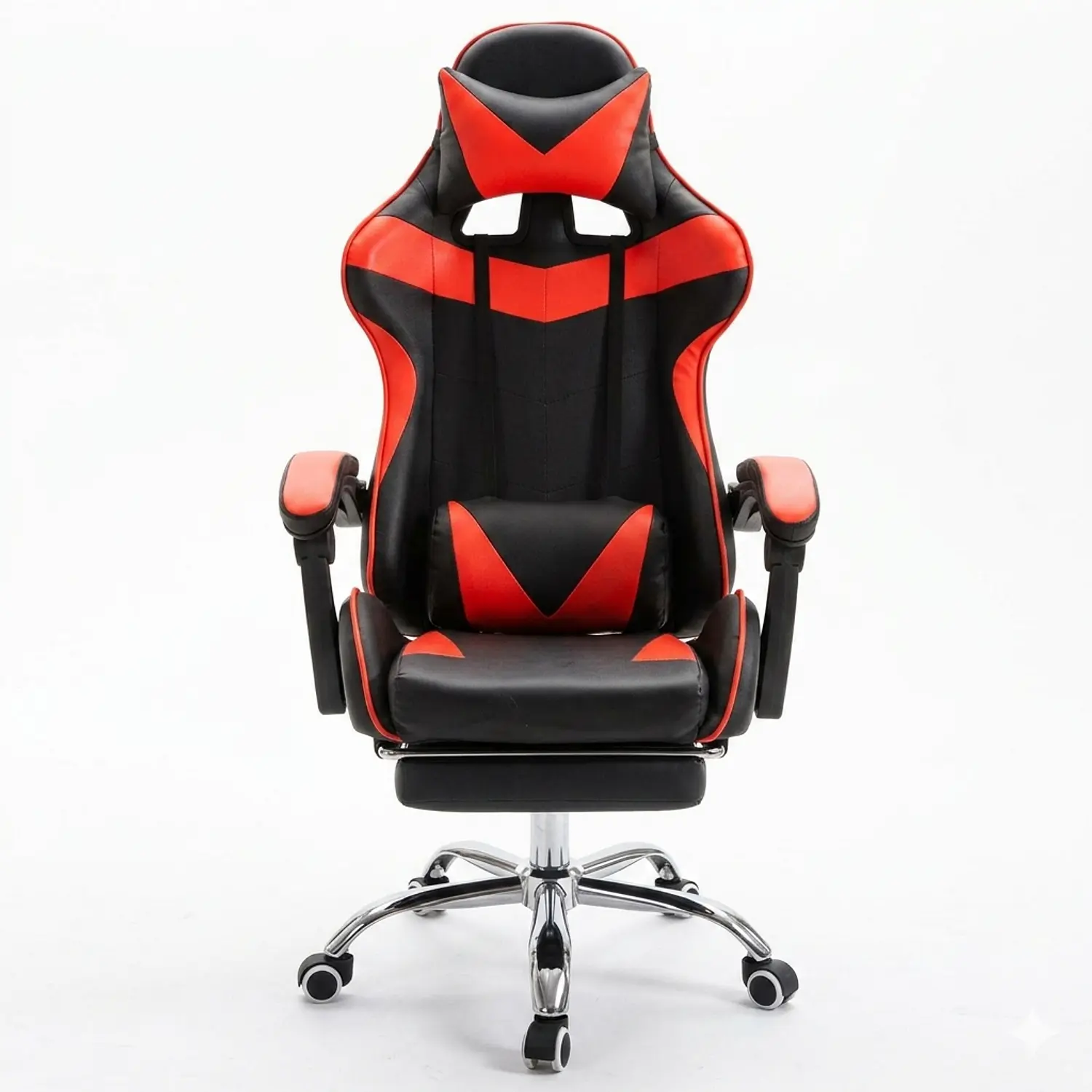 Silla Gamer Reclinable Rojo y Negro con Apoyabrazos 3