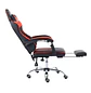 Silla Gamer Reclinable Rojo y Negro con Apoyabrazos - Miniatura 4